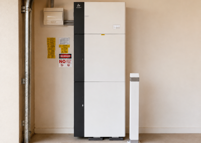 Alpha ESS home battery installation for a residential solar energy system in Victoria.