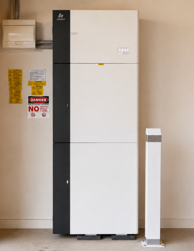 Alpha ESS home battery installation for a residential solar energy system in Victoria.